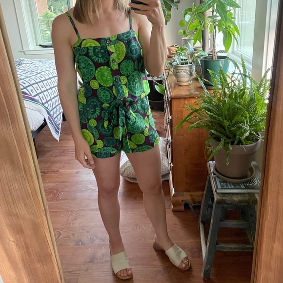 Ana Sui romper silk & linen - Picture 3 of 5